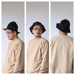 ray hat / black×denim 3枚目の画像