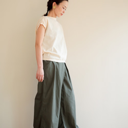 shiki pants / khaki 2枚目の画像