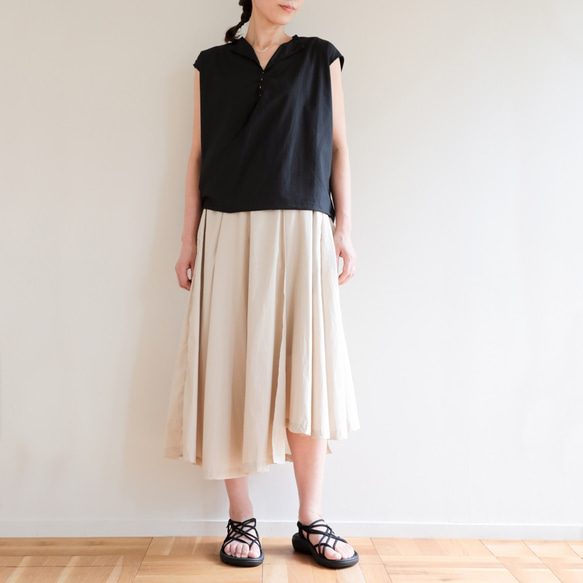 Pechu skirt / light beige 4枚目の画像