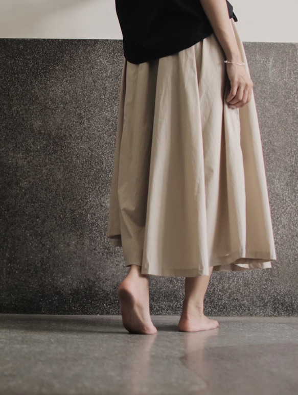 Pechu skirt / light beige 6枚目の画像