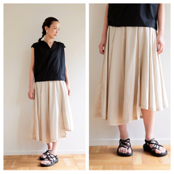 Pechu skirt / light beige 3枚目の画像