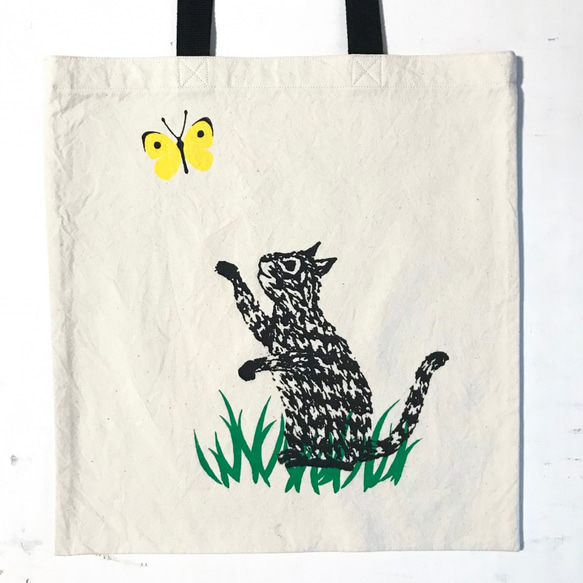 totebag - cat (綿) 1枚目の画像