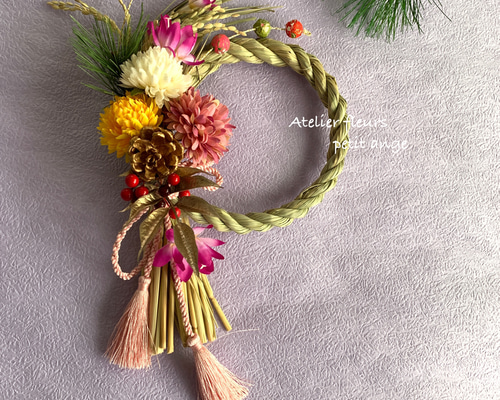 再販】いわみ注蓮縄 お正月飾り しめ縄・しめ飾り petit ange