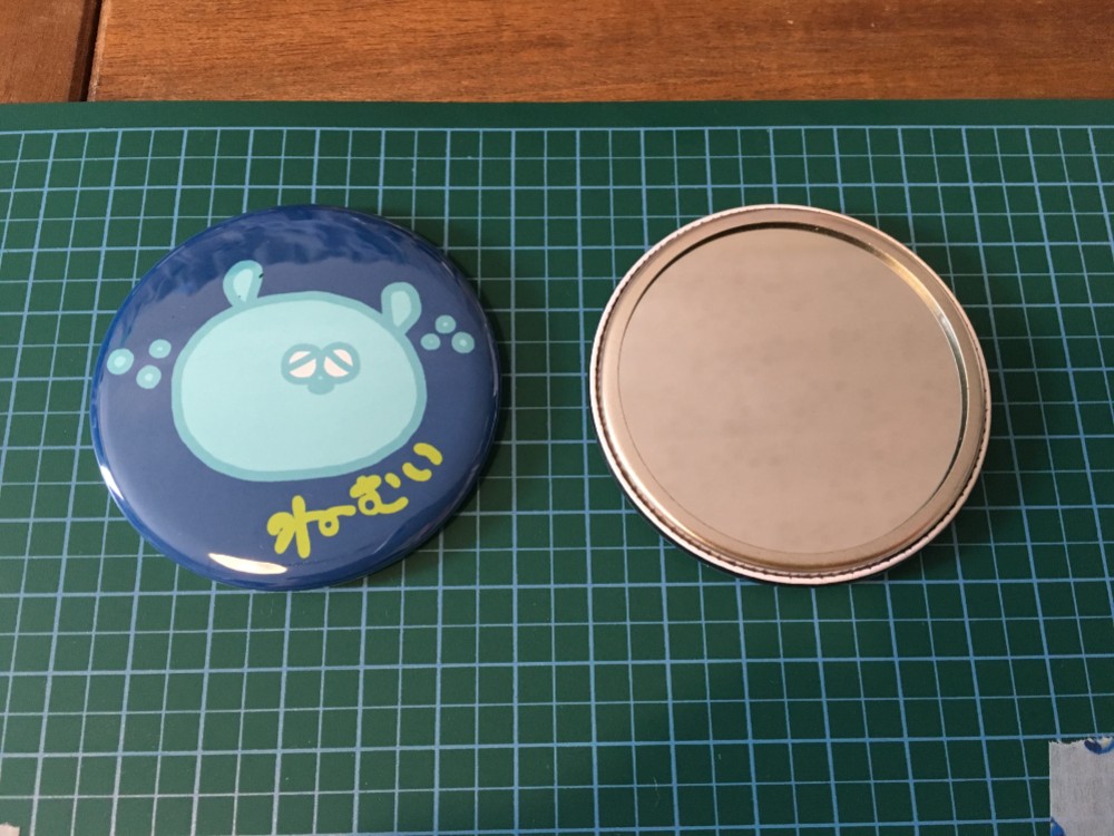 缶ミラー(ねむい） 手鏡 agnkfriends 通販 5206410｜Creema
