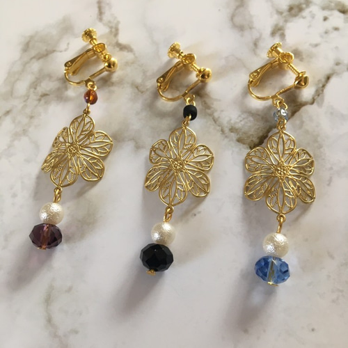 ピアス14KT GOLD 花モチーフ 20210710-6_1.jpg