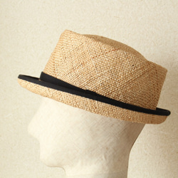 porkpie hat [bao] 57.5cm　麦わら帽子　夏の帽子 3枚目の画像