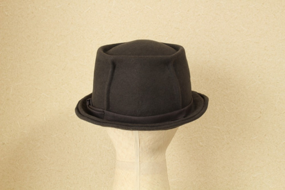 crease hat [wool] warm grey 58cm 4枚目の画像