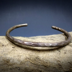 純銀 刻印あり シルバー アンティーク バングル 110g 0_5b9627af50d8b299a380881843c8
