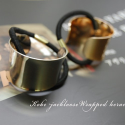 【SALE】Wrapped hairaccessories/Gold 3枚目の画像