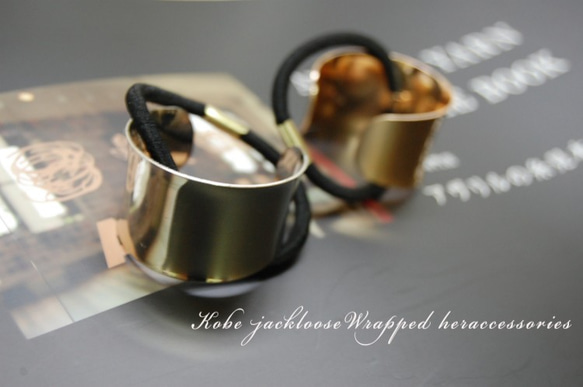 【SALE】Wrapped hairaccessories/Gold 3枚目の画像