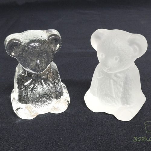 ガラスのテディベア【クリア／フロスト】 その他雑貨 308硝子工房 通販