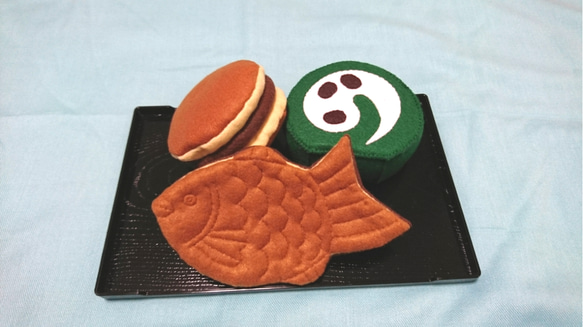 フェルトおままごと 和菓子セット 3枚目の画像