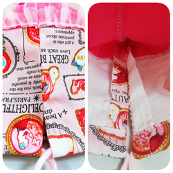 給食セット♡プリンセスの給食袋＆ランチョンマット(40☓60)／ピンク 5枚目の画像