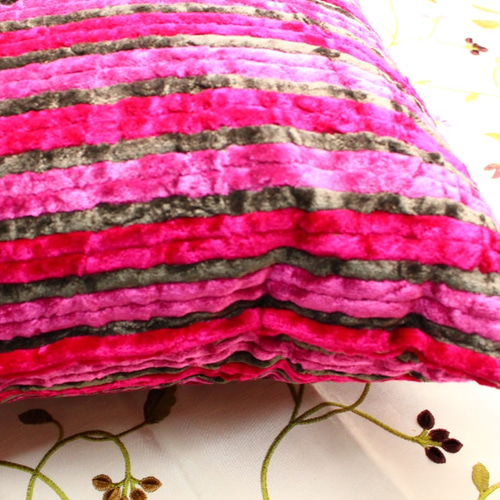 DESIGNERS GUILD クッションカバー/ピンクボーダー クッション