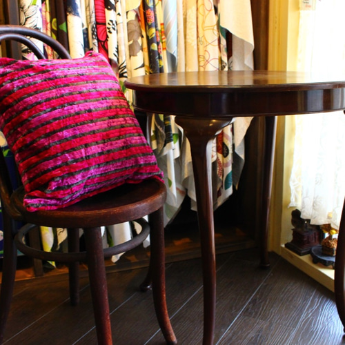 DESIGNERS GUILD クッションカバー/ピンクボーダー クッション