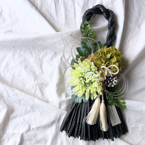 creema限定 お正月飾り しめ飾り しめ縄 お正月 シック シンプル 大人