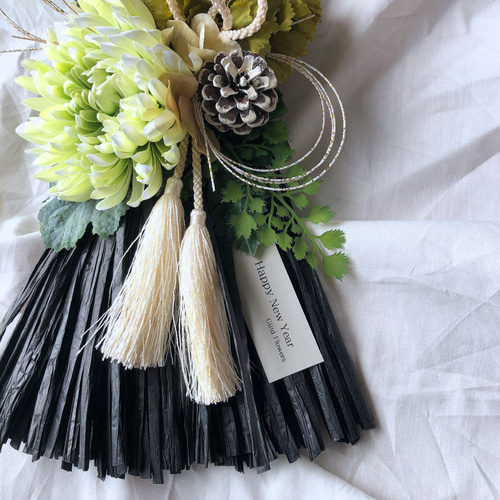 creema限定 お正月飾り しめ飾り しめ縄 お正月 シック シンプル 大人