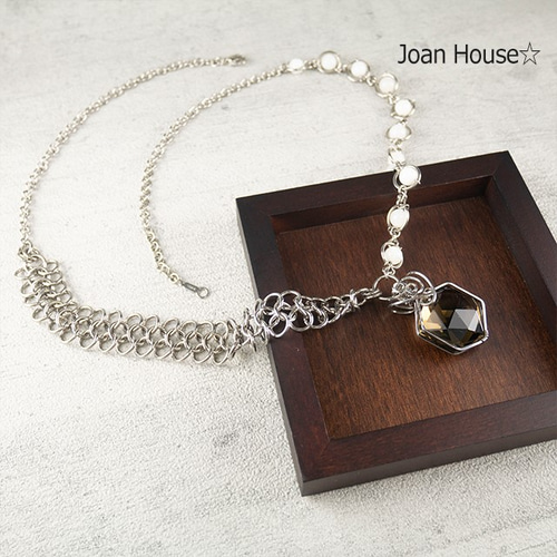 She is mono シルバー　クロス　ネックレス　スモーキークォーツ Element スモーキークォーツ ネックレス – VERMILLION