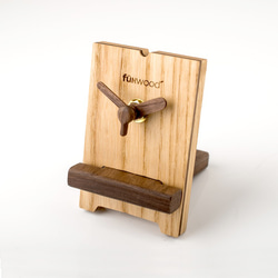 原木時鐘 , 實木桌鐘 第2張的照片