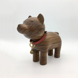 木製の犬の人形、人形秋田 1枚目の画像