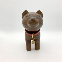 木製の犬の人形、人形秋田 3枚目の画像