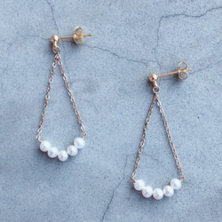 【Swing】日本Akoya pearl天然珍珠14K耳環 第2張的照片