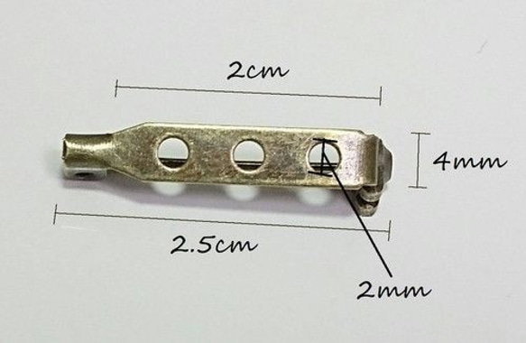 DIY レトロブロンズカラー　ブローチパーツ　12ピースセット 4枚目の画像