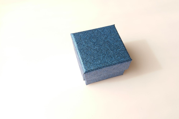 ブルー　20ピースセット 小さな ギフトボックス バイヤスチェック 装飾 ラッピング材 3枚目の画像