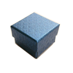 ブルー　20ピースセット 小さな ギフトボックス バイヤスチェック 装飾 ラッピング材 4枚目の画像