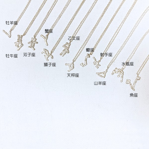 12星座・蟹座のネックレス【Constellations necklace -Cancer