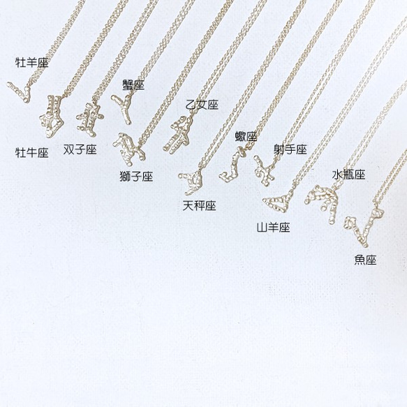 12星座・蟹座のネックレス【Constellations necklace -Cancer-】 10枚目の画像