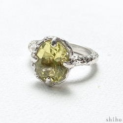 レモンクオーツのリング【Melty ring＜Lemon Quartz＞】 1枚目の画像