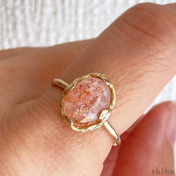 マイカサンストーンのリング【Melty ring＜Mica Sunstone＞】 3枚目の画像