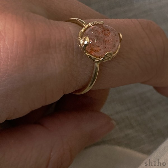 マイカサンストーンのリング【Melty ring＜Mica Sunstone＞】 6枚目の画像