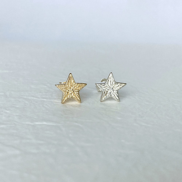 凛と輝く1つ星ピアス【star pierce(sv)】 8枚目の画像