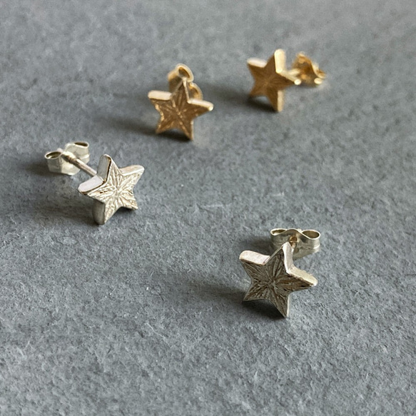 凛と輝く1つ星ピアス【star pierce(sv)】 9枚目の画像