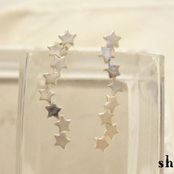 【再販】little star line pierce（sv） 1枚目の画像