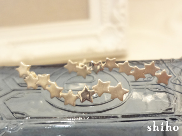【再販】little star line pierce（sv） 2枚目の画像
