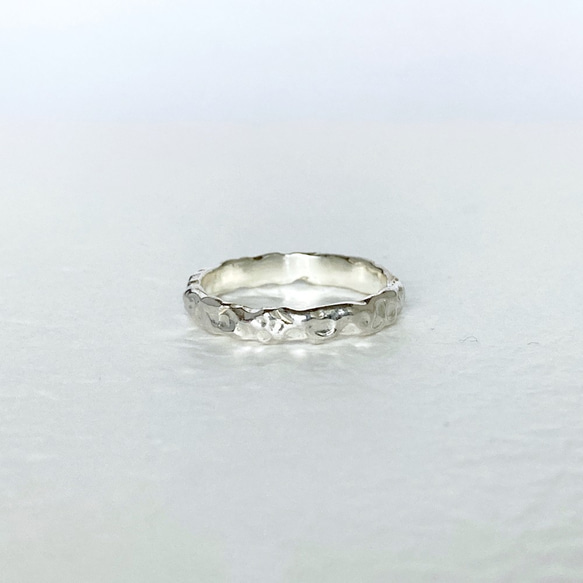 とろけるシルバーリング【Melty/fit flat ring(S)】 指輪