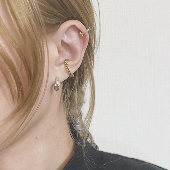 みつあみのイヤーカフ【mitsuami ear cuff】 8枚目の画像