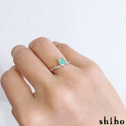 クリソプレーズのリング【Melty ring＜Chrysoprase＞】 3枚目の画像