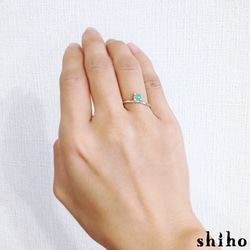 クリソプレーズのリング【Melty ring＜Chrysoprase＞】 4枚目の画像