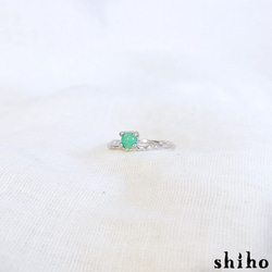 クリソプレーズのリング【Melty ring＜Chrysoprase＞】 7枚目の画像