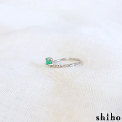 クリソプレーズのリング【Melty ring＜Chrysoprase＞】 8枚目の画像