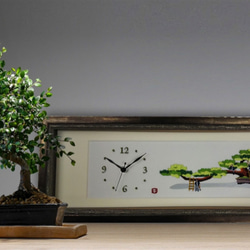 刺しゅう飾り時計「ＢＯＮＳＡＩ」 1枚目の画像