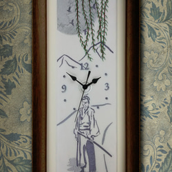 刺しゅう飾り時計「村井格之進」 2枚目の画像