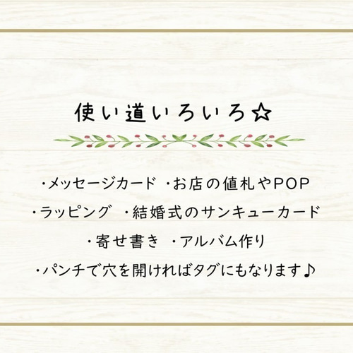ミニカード《18色》りんご アップル【B017】メッセージカード