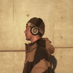 受注製作おとな】ヘッドホンニットキャップ 帽子(ベビー・キッズ