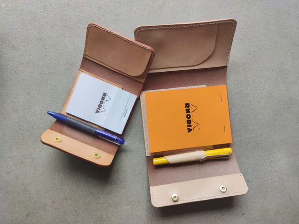 最強のメモパッド　ロディア　Rhodia　本革ヌメ革レザーカバー　 10枚目の画像