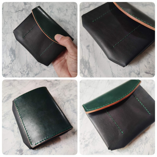 本革 ヌメ革 ブライドルレザー ミドルウォレット ミドル財布 革財布  